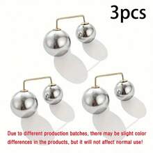 3/6pcs Random Color Faux Pearl Brooch, Anti-Slip Collar Clip, Sweater Shawl Clip, Women & Girls Clothing Decorative Accessories - Multicolor - View 18