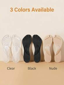 1 Pair Summer Flip Flops With Gel Massage Pad, Washable & Reusable Soft Bottom Anti-Slip Arch Support Insoles - Multicolor - View 2
