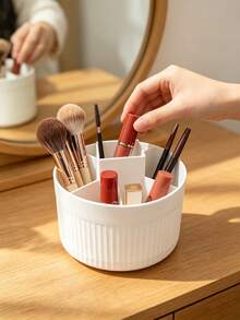 1/2 hộp đựng đồ trang điểm xoay, hộp đựng đồ gia dụng, hộp đựng mỹ phẩm, hộp đựng bút, kệ đựng đồ trang điểm. - Nhiều màu - Xem 2