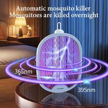 Electric Fly Swatter & Bug Zapper – 4000V Rechargeable Mosquito Killer Racket With UV Light, Telescopic Handle & Safety Mesh – Indoor & Outdoor Insect Trap,Camping Essentials - A - View 6