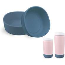 VANEST 2 Packs Silicone Boot Compatible With SmoothSip Slider 12oz/20oz, Protective Sleeve Coffee Tumbler Travel Mug Cup, Anti-Slip Boot Accessories, - Dark blue - 查看 1