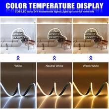 LQHZMYY 1pc LED Light Strip With Rotary Switch, Dimmable COB Light Strip, Low Voltage 5V With USB Interface, Adjustable Brightness Via Rotary Switch, Self-Adhesive Backing, Cuttable, Flexible And Bendable, Suitable For Mirror, TV Background, Stairs, Kitchen, Bathroom Dimming, DIY Photo Frame, Surprise Gift For Girlfriend - white light - View 6
