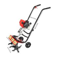 Mini Tiller 52cc 2 Stroke Tilling Tool Tiller Cultivator Garden Tiller For Lawn/Gardening/Soil Cultivation - C - View 4