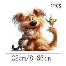 Bộ 1/2/3 miếng dán chuyển nhiệt hình thú cưng dễ thương: Mèo, Chó, Chim, kiểu hoạt hình, miếng dán ủi DIY, thích hợp cho áo thun, áo hoodie, túi vải, mũ, gối. - Nhiều màu - Xem 11