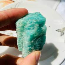 1块天然拉长石原石，散发香气，烟晶红色熔融水晶原石，不对称矿物，萤石，灵性疗愈石，苔藓玛瑙，祖母绿绿柱石矿物标本，家居装饰，毕业礼物，无需用火，芳香疗法 - 彩色 - 查看 23