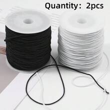 1/2 Rolls Rainbow Elastic Beading Cord, 50m/10m Stretchy Bracelet String, Durable Rainbow Elastic Rope For DIY Jewelry Making, Necklace, Beading And Craft Christmas Holiday Decoration - Elastic Rope - View 12