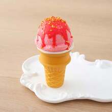 Schylling 1个逼真的奶油冰淇淋甜筒模型，创意仿真食物玩具，挤压玩具 - 彩色 - 查看 5