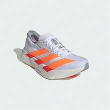 Giày chạy marathon adidas Adizero Adios Pro 4 bằng sợi carbon mềm mại và thoải mái dành cho nam, màu trắng và cam. - cam trắng - Xem 7