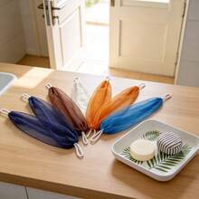 Authentic African Net Sponge, Exfoliating Body Scrubber, Back Scrubber Washcloth, Real African Scrub Body Care Bathing Accessory - Multicolor - View 4