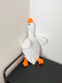 Mẫu mới năm 2026: Ba lô lông ngỗng trắng mềm mại, túi đeo vai hình hoạt hình Lolita dễ thương dành cho nữ sinh. - trắng - Xem 10