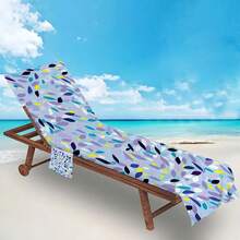 1 chiếc bọc ghế bãi biển có thể gấp gọn thành túi xách, có túi bên hông để đựng kính râm và điện thoại. Thích hợp cho ghế bãi biển, khăn tắm, ghế hồ bơi, ghế tắm nắng, khách sạn, dễ dàng mang theo. - Mục 2 - Xem 3