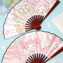 1 把装 Sanrio 8 英寸折叠扇：可爱 Kuromi、Cinconm 和 Melody 动漫扇 - 礼品 - 多色 - 查看 6