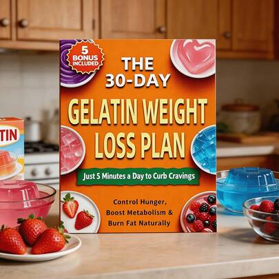 30-Day Gelatin Protein Weight Loss Plan: Only 5 Minutes Per Day, Suppresses Appetite, Controls Hunger, Boosts Metabolism And Naturally Burns Fat