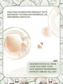 Cojín corrector de Catkin Panda Paradise BB Cream, base de maquillaje hidratante y transpirable que nutre la piel, crea un maquillaje perfecto, adecuado para pieles sensibles, cobertura ligera C01 Fair - C01 Feria - Ver 6