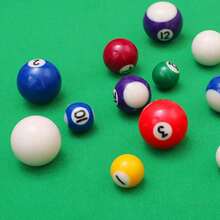 Mini Pool Balls Set 25/32/38/44mm Billiard Ball Snooker Balls For Entertainment - 38mm Black No. 8 Billiard Ball - View 7
