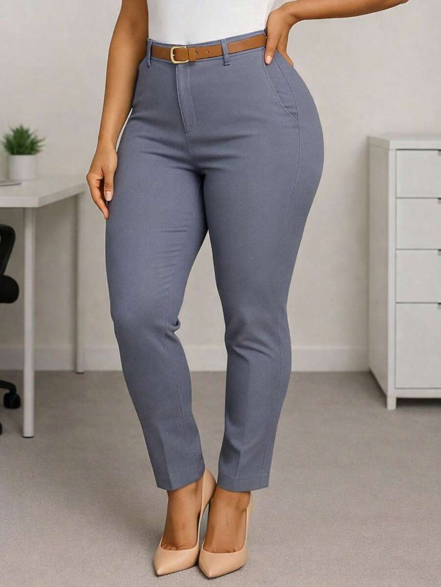 Women Pants - Grey - View 1