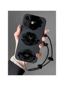 1 Piece, Free Shipping, Local Delivery, Accessories Not Included, Phone Case Compatible With Red Lip Pattern Mirror And Drop Protection. - Multicolor 3 - View 4