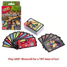 Mattel UNO - Classic Color Number Matching Card Game - 112 Cards - Customizable Erasable Wild Cards - Includes Special Action Cards - Suitable Gift For Children 7+ Years Old - /Ruthless// Series - Multicolor - View 5