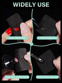 200-1000pcs Non-Woven Lint-Free Heart-Shaped Makeup Remover Pads, Dual Use For Makeup Removal And Nail Polish, Gentle Soft Disposable Gel Nail Cleaning Cloth, Waterless Manicure Daily Care Beauty Accessory - Multicolor - View 8