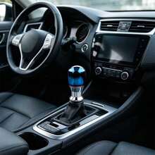 1pc Universal Car Gear Shift Knob, Manual Transmission Modification Gradient Blue-Black Shift Lever, Car Interior Upgrade Accessory - A - View 6