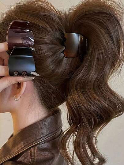 3pcs Matte Mini Hair Clips For Women, Solid Color Non-Slip Minimalist Hair Clips, Suitable For Daily, Work, Wedding, Party And Vacatio