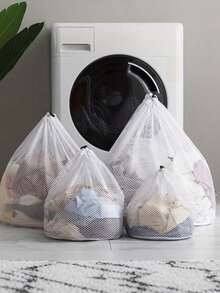 Laundry Wash Bag With Drawstring For Delicates Hanging Mesh Laundry Hamper Multi-Functional Clothes Storage Mesh Bag For Bathroom Apartment RV College Dorm Laundry Organization Bedroom Room Decor Laundry Basket Laundry Room Accessories - Multicolor - View 9