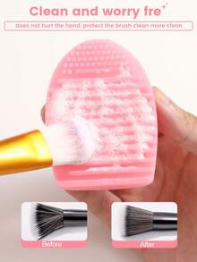 38PCS Makeup Tools Set Including:1pc Hairband+2PCS Hand Bowl Strap+6 PCS Triangle Powder Puffs+2PCS Makeup Brush Cleaning Tools+6PCS Makeup Sponges+6PCS Mini Makeup Sponges+12PCS Mini Air Cushion Powder Puffs+3PCS Facial Cleansing Sponges - Multicolor - View 11