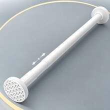 加厚金属伸缩晾衣架，免钻孔浴室浴帘杆，卧室窗帘杆，衣柜支撑杆 - 多色 - 查看 5