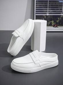 Men's Fashion Casual Sporty Sneakers, Loafers, Mules, Suitable For All Seasons - White - View 2