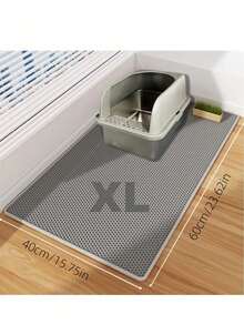 Extra-Large Double-Layer Cat Litter Mat Made Of EVA Material, Designed To Prevent Splashes And Leaks, Keeping Litter Contained. It Is Non-Slip, Washable, Waterproof, Odor-Resistant, And Easy To Clean - Perfect For Litter Boxes And Pet Item Protectors | Washable Cat Mat | Cat Mat. - Multicolor - View 15