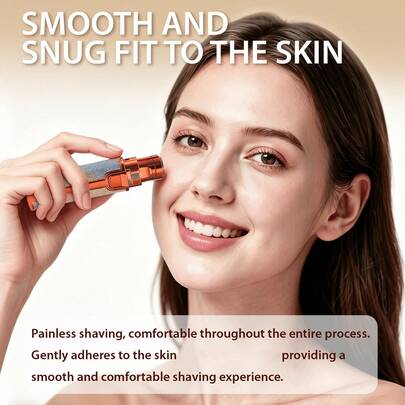 2-In-1 Women's Electric Shaver, Suitable For Face, Nose, Legs, Underarms, Compact & Portable & Easy To Clean, USB Rechargeable, High Capacity Battery, Stainless Steel Blades, Convenient To Use, Perfect Gift For Her