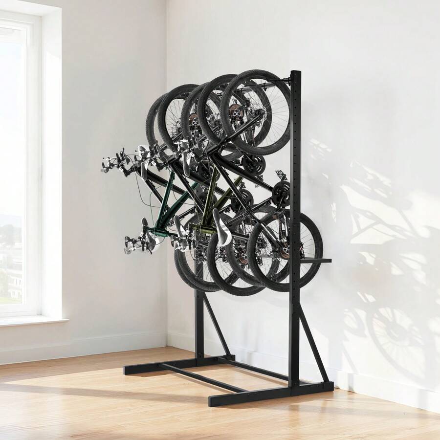 Bike Storage Racks - 1 Wagen 1 Stück 5 Fahrzeuge Vertikal Aufhängung - ראה 1