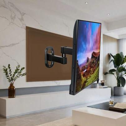 1pc TV Wall Mount Bracket, Fits 14-27 Inch TVs, Universal Computer Monitor Wall Mount, VESA: 75*75mm-100*100mm, Max Load 10kg