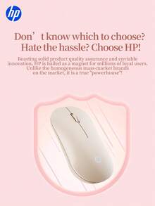 HP Brand Wireless Mouse, Bluetooth Rechargeable Dual-Mode Silent Mouse Suitable For IPad, Tablet, Mac, Apple, Portable Design, Suitable For Gifts And Office Use - View 10