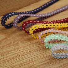 Zig-Zag Grooved Ribbon, DIY Bow Hair Accessories Materials, Clothing, Gifts, Fresh Flower Decor Webbing - Multicolor - View 3