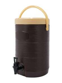 Aohuada 4 Gallon Insulated Beverage Dispenser Hot Cold Drink Dispenser Stainless Steel Insulated Container With Spout For Parties Picnics Travel Cafes Brown - 棕色 - 查看 8
