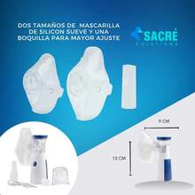 Nebulizador Inalámbrico Ultrasónico Nebulizer Inalador Nebulizador Sacre Solutions - Azul - Ver 1