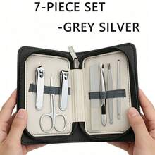 42 piezas Juego de tijeras de manicura, kit de herramientas profesionales de pedicura de acero inoxidable, adecuado para el cuidado de uñas de dedos y pies, portátil para uso en el hogar, la oficina y viajes al aire libre - Multicolor - Ver 15