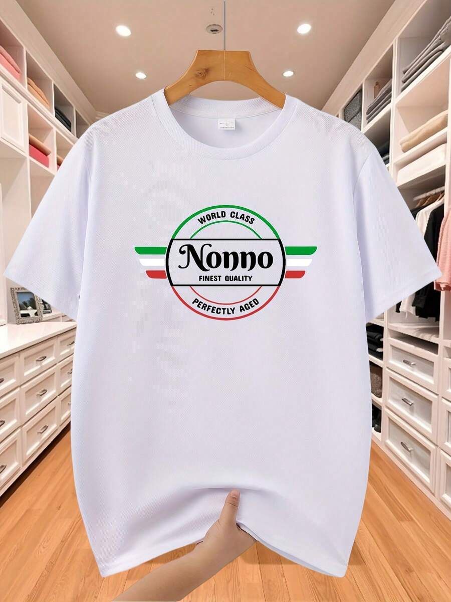Men's Casual Short-Sleeved Sports T-Shirt - 白色 - 查看 1