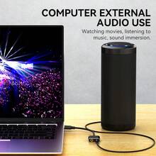 VegGieg USB2.0/Type C 外置声卡，二合一耳机麦克风适配器，适用于台式机和笔记本电脑，游戏直播，HIFI 音频转换器 - 查看 8