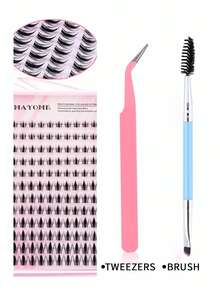 Bộ 240/547 sợi mi giả kiểu hoạt hình, phong cách anime, hiệu ứng trang điểm tự nhiên, mi giả bồng bềnh như cổ tích, phù hợp cho người mới bắt đầu, mi rời, mi giả uốn cong hình chữ D, bộ dung lượng lớn, hướng dẫn nối mi cho người mới bắt đầu, bộ dụng cụ nối mi tự làm dày và mềm mại, bao gồm nhíp và cọ mi hai đầu. - D - Xem 3