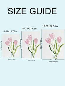 1pc Tulip Floral Poster, Tulip Art Striped Print Bouquet Print, Tulip Gift For Floral Enthusiasts, Pink Tulip Wall Art, Soft Pink Bouquet, Ideal Gift For Friends, Bedroom Art Print, Living Room Decor, Office Decor, Kitchen Decor, Bathroom Decor, Wall Art, Framed Canvas Wall Art Poster - 1PCS - View 9