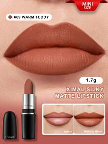 MAC MACXIMAL Velvet Matte Lipstick - 669 Warm Brown, 1.7g - Mini 669 - View 1