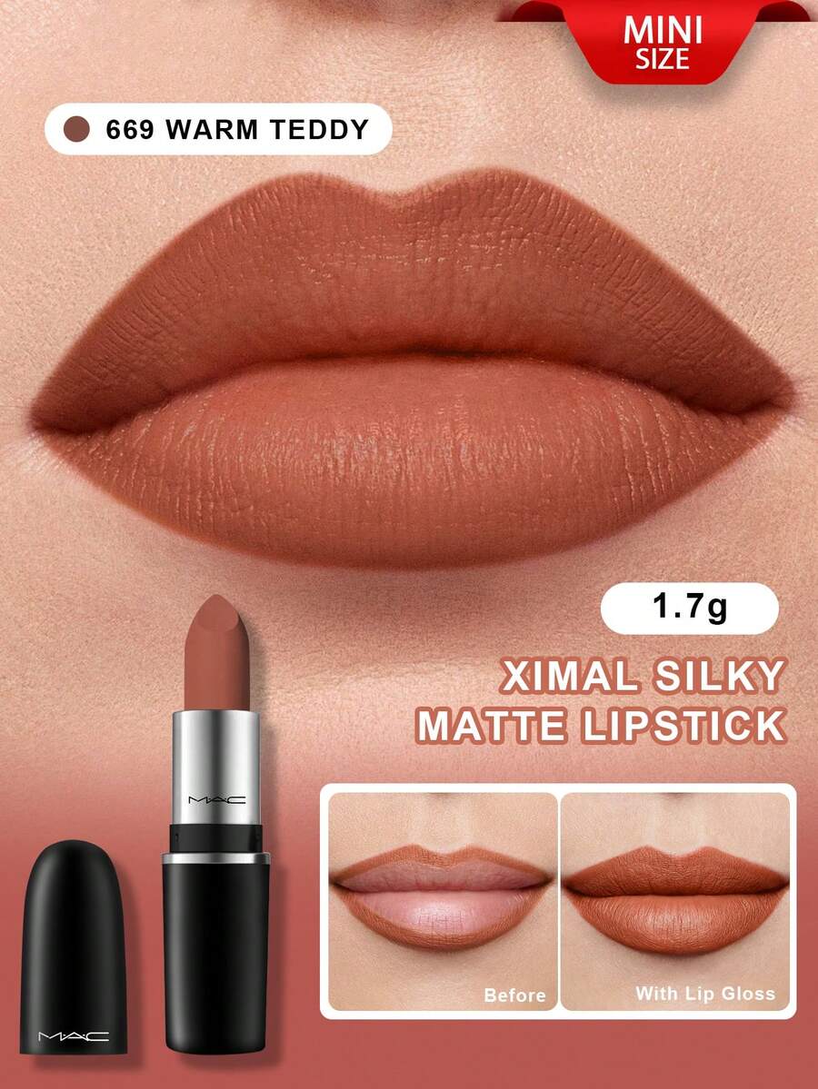 MAC MACXIMAL Velvet Matte Lipstick - 669 Warm Brown, 1.7g - Mini 669 - View 1