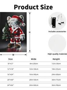 Kawss Kawaii Kaw Canvas Poster Cover With Framed Decoration. A Perfect Choice For New Year's, Thanksgiving, And Christmas, And Also A Perfect Work Of Art For Decorating Rooms, Kitchens, Living Rooms, Halloween, Bathrooms, Homes, Walls, And Bedrooms. - đóng khung - Xem 5