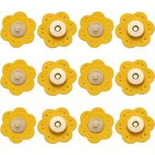 6pcs Snap Buttons, Magnetic Wallet Clasps, Handmade Sewing Accessories For Bags, Clothes, DIY Wallet Making - Multicolor - View 12