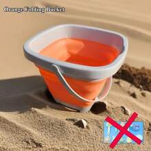 1/11 Uds. Juguetes de playa para niños, juego de juguetes de arena para niños pequeños, juguetes de caja de arena con cubo, pala, rastrillo, juego de regalo de verano al aire libre para niños - cubo naranja - Ver 10