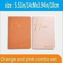 两本结婚誓词簿，男女款，结婚证书，烫金文字，14厘米 x 10厘米，32页，充足的誓词书写空间，是您婚礼当天的完美必备品，也适合作为学校用品和返校用品。 - 均碼 - 查看 16