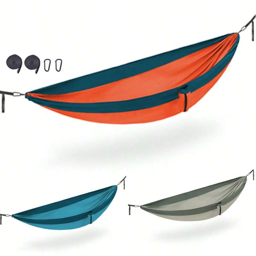Naturehike 1pc Outdoor Portable Ultralight Hammock, Anti-Tipping, Tear-Resistant, High Load-Bearing, Single/Double Person, Camping Equipment