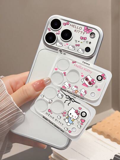 SANRIO 可爱卡通Hello Kitty 3D立体高清镜头保护膜，兼容 17 Pro Max后置摄像头，可爱卡通设计，母亲节礼物
